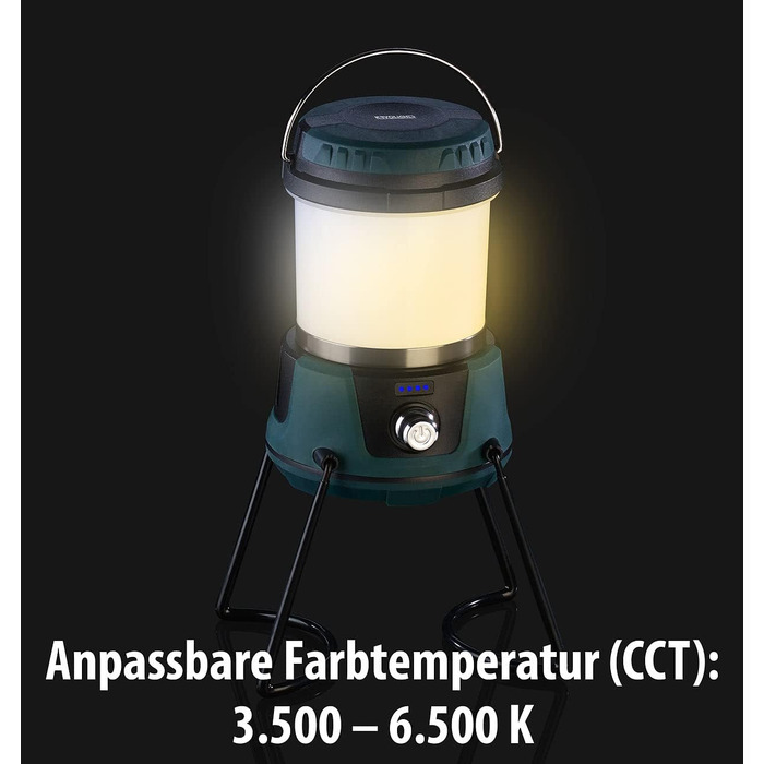 Ліхтар для кемпінгу з зарядним пристроєм 3-в-1 акумуляторний світлодіодний кемпінговий ліхтар до 800 люменів, із зарядним пристроєм, CCT (світлодіодний кемпінговий ліхтар із акумуляторною батареєю для кемпінгу, настільна лампа з батареєю)