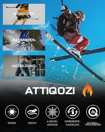 Комплект із 2 чоловічих термобілизни, функціональна білизна, комплект лижної білизни, зимова тепла флісова підкладка, довга білизна, дихаюча термомайка для чоловіків, чорний/чорний, XXL