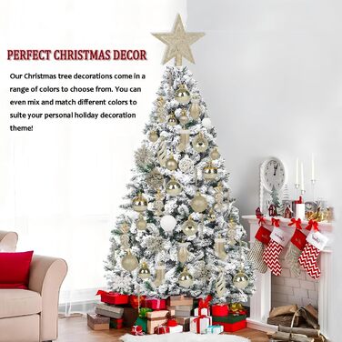 Набір різдвяних прикрас із 135 предметів для ялинки Miaikoe