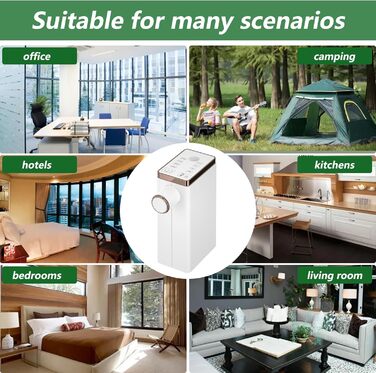 Миттєвий диспенсер для гарячої води, портативний диспенсер для гарячої води для приготування чаю, розчинної кави, дитячого харчування, диспенсер для води з сенсорним дисплеєм, 4 рівні температури та параметри кількості води