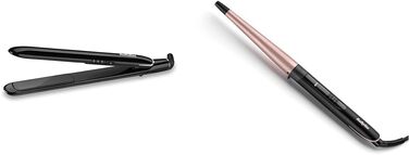 Випрямляч Babyliss Sleek Finish 230 180C - 230C з автоматичним вимкненням ST255E та конічна плойка з рожевим кварцом 13-25 мм для
