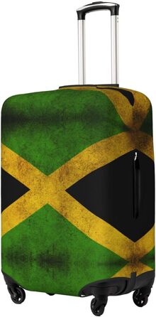 Чохол для валізи з вінтажним прапором Ямайки, міцний захист для багажу, підходить для валіз розміром 45,7 - 81,3 см, розмір XL, Чорний, X-Large