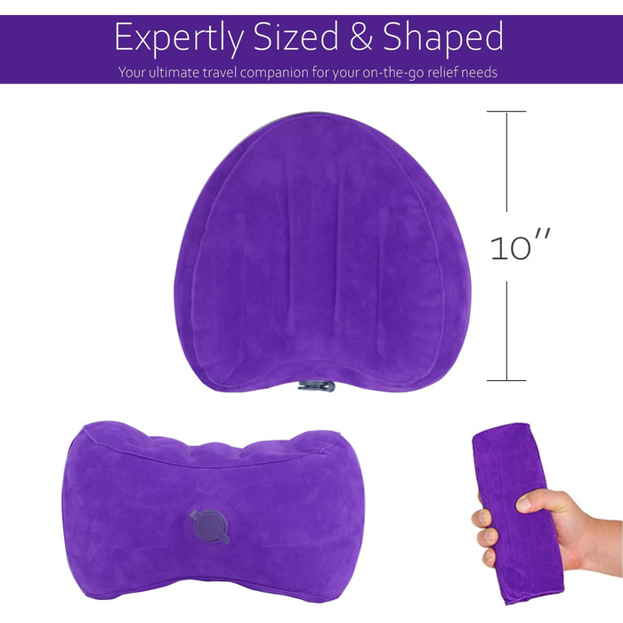 Подушка для підтримки колін - Надувна клиноподібна подушка, Портативна подушка для колін між ногами для сну - Подушка для ніг, Заспокійливе знеболення при ішіасі, кульшових суглобах та стегнах, Підтримка сну