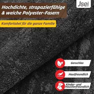 Килимок для внутрішніх приміщень JSEI 80x120 см, нековзний килимок для дверей, який можна прати в пральній машині, водонепроникний килимок для дверей, нековзний килимок для собак, що вловлює бруд, вхід, передні двері та коридор, світло-сірий 80 x 120 см