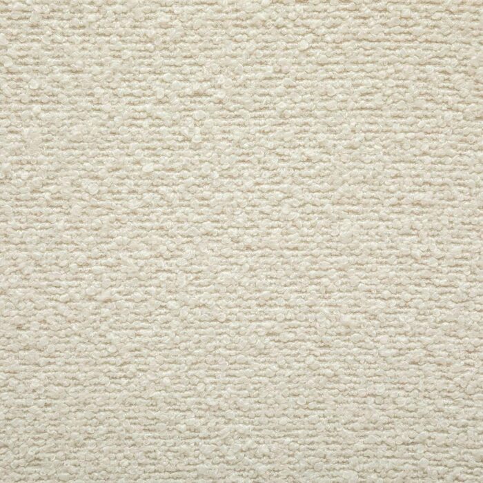 Пуф Sevi з білої тканини букле - 41 x 35,5 x 43 см, скандинавський стиль - Додаткові місця для сидіння у вітальні, спальні