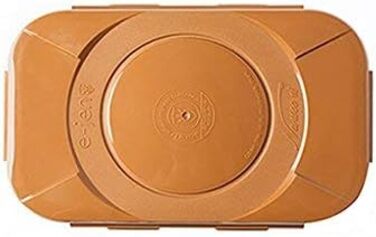 Контейнер для ферментації пробіотиків e-jen для кімчі, квашеної капусти з вакуумною внутрішньою кришкою, керамічний коричневий, 1,7 л, керамічний коричневий, 6,1 x 7,09 x 4,29 дюймів