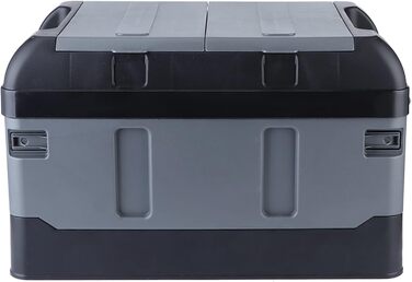 Складаний органайзер для багажника з 2 відділеннями, для дому, авто, вантажопідйомність 60 кг (матовий чорний колір)