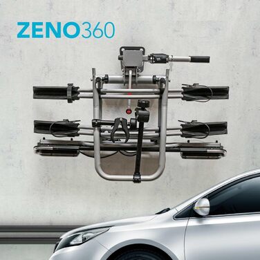 Стійка для велосипеда Zeno360 Настінне кріплення В т.ч. шурупи та дюбелі Універсальне налаштування Велосипедна кулькова головка Настінний кронштейн у формі фаркопа Підвіска до 50 кг