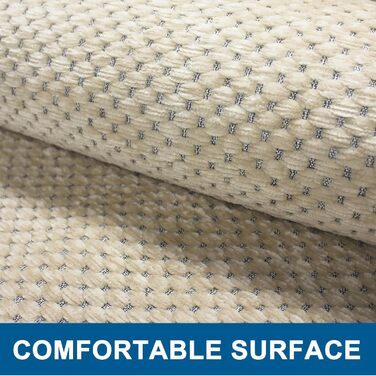 Нековзний килимок для ванної, який можна прати, 70 x 120 см, килимок для ванної з шенілу з гумовою основою, суперпоглинаючий килимок для ванни, для душу, ванни та туалету, бежевий, 70 x 120 см