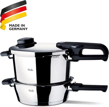 Набір для скороварки Fissler Vitavit Premium / набір для скороварки, 2 частини (6 л і 2,5 л - Ø 22 см) з нержавіючої сталі, скоров