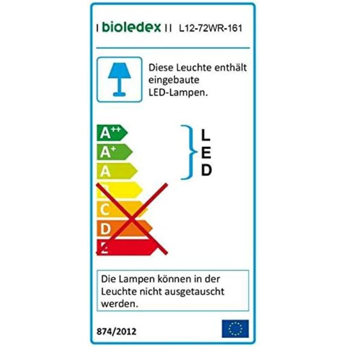 Світлодіодна стрічка Bioledex 12 В 14,4 Вт/м 60 світлодіодів/м RGBWW IP65 5 м рулонна гнучка стрічка зі зміною кольору