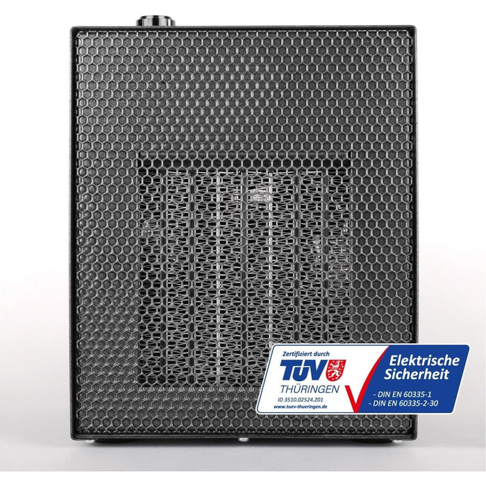 Портативний вентилятор-обігрівач 230 В 450 Вт / 750 Вт / 1800 Вт Термостат Автоматичне вимкнення, 2000 Select