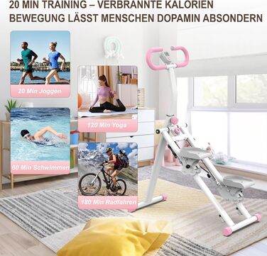 Степер для домашнього використання покращений пристрій для вертикального скелелазіння, тренажер для скелелазіння для тренувань усього тіла зі стабільною конструкцією рами та регульованими ручками, рожевий