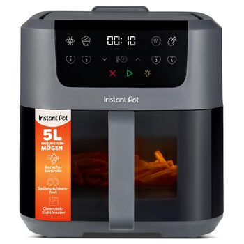 Аерофритюрниця Instant Pot Vortex Compact Truffle, 5 л, 4-в-1 фритюр, сушіння, випікання, розігрів, антипригарне покриття, сіра