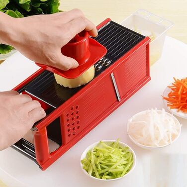 Квадратна терка з нержавіючої сталі, терка для сиру або сторони, нержавіюча сталь, кухонне ремесло, просте у використанні та для їжі, овочі, імбир, червоний (колір Rosso)