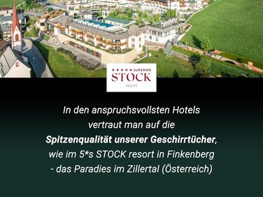 Набір ZOLLNER з 5 бавовняних чайних рушників розміром 50x70 см - добре поглинаючі та міцні кухонні рушники - можна прати при темпе