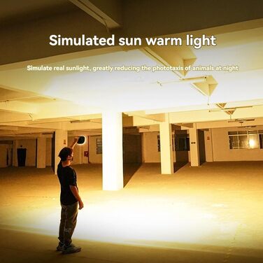 Портативний світлодіодний ліхтар-прожектор, потужний ліхтарик для кемпінгу на свіжому повітрі, риболовлі, надзвичайних ситуацій, акумуляторний робочий ліхтарик, жовтий