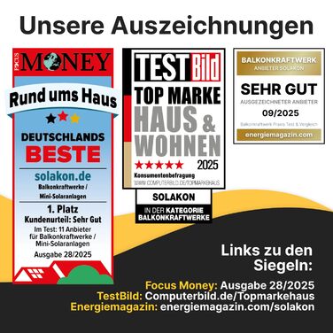 Балконна електростанція потужністю 2000 Вт з накопичувачем - Балконна електростанція потужністю 2000 Вт з розеткою - Інтегрований гібридний інвертор потужністю 800 Вт - Solakon ONE з 2,11 кВтгод - 4 двосторонні сонячні панелі по 500 Вт з накопичувачем, ка