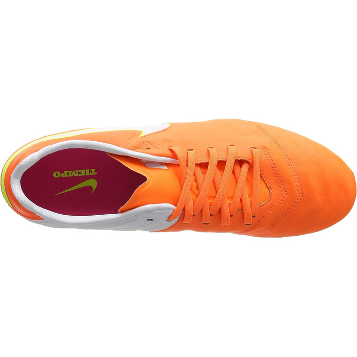 Жіночі футбольні бутси Nike Tiempo Legacy II FG, розмір 42 EU, помаранчеві, темно-сині, білі, вольтові, гіперрожеві