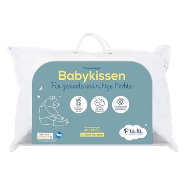 Дитяча подушка дитяча подушка 40x60 см - чохол 100 бавовна - протикліщовий - гіпоалергенний - Oeko Tex