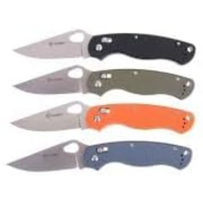 Складаний кишеньковий ніж Ganzo G729-GR, лезо з нержавіючої сталі 440C, ергономічна рукоятка G10 з кліпсою, полювання, риболовля,