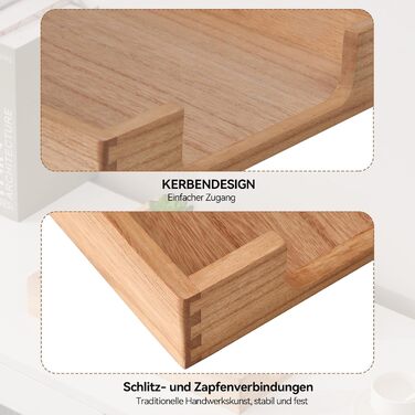 Дерев&39яний лоток для листів KIRIGEN, з одним відділенням, лоток для документів для настільного органайзера для зберігання журналів, файлів, папок, паперів, натуральний колір