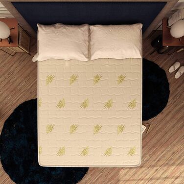 Ортопедичний пружинний матрац Baldiflex, висота 20 см, розмір 140 x 190 x 20 см, традиційні пружини Bonnell, чохол з алое вера з вентиляцією, гіпоалергенний, стійкий до кліщів, дихаючий