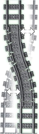 Конструктор LEGO City Rails 60205, 20 деталей, розширення залізниці
