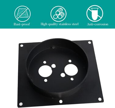 Монтажна пластина дизельного обігрівача Ali2, поворотна основа дизельного обігрівача, нержавіюча сталь, стійка до іржі, вібростійка, опорна пластина, поворотний тримач основи для обігрівачів Eberspacher Webasto, глибина 60 мм, стиль 1, глибина 60 мм