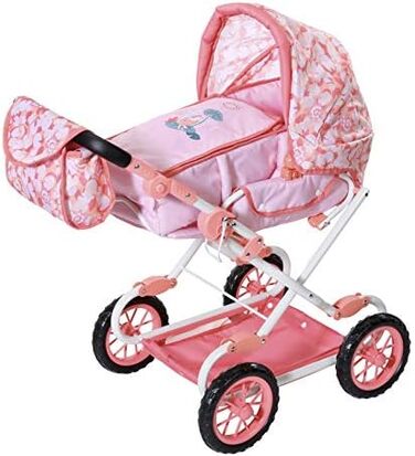 Коляска Baby Annabell Deluxe для ляльки 43 см - зручна для маленьких рученят, творча гра розвиває емпатію та соціальні навички, дл