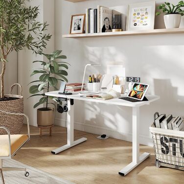 Ігровий стіл з регульованою висотою, комп&39ютерний стіл з регульованою висотою та акумуляторним USB-двигуном, стіл з електричним регулюванням висоти, сучасний дизайн столу для роботи стоячи 120 x 60 x 72-119 см