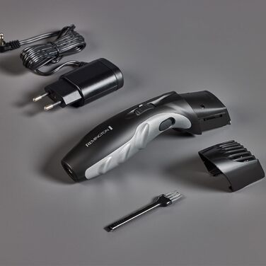 Тример для бороди Remington для чоловіків самозаточувальний. Керамічні леза/0,4-18 мм Набір тримера для бороди (колесо регулювання з 9 налаштуваннями довжини від 1,5 мм, робота від мережі/акумулятора, світлодіодний індикатор заряджання, тример для довгого