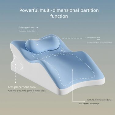 Універсальна оновлена подушка Sweet Spot 2025 року, подушка Chiromonk для пар, кут 27 - ідеальне положення, ергономічна клиноподібна подушка з піни з ефектом пам&39яті для підтримки постави талії та шиї (чорна)