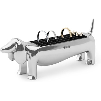 Тримач для кілець Umbra Dachsie Modern Dachshund на 9 кілець - Хромований