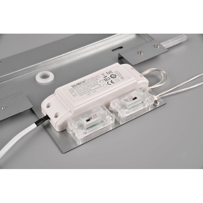 Стельовий LED-світильник Trio Leuchten Doha 641310208, матова латунь, акрил, LED 29 Вт