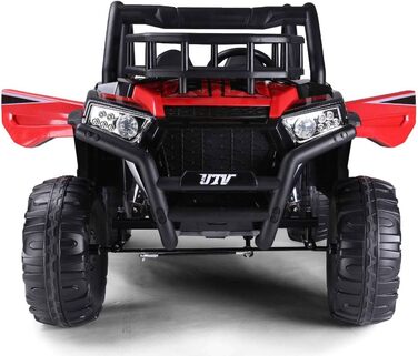 Дитячий електромобіль RIRICAR 24V UTV, червоний, електромобіль для дітей 2-х місцевий з пультом дистанційного керування 2.4 ГГц, д
