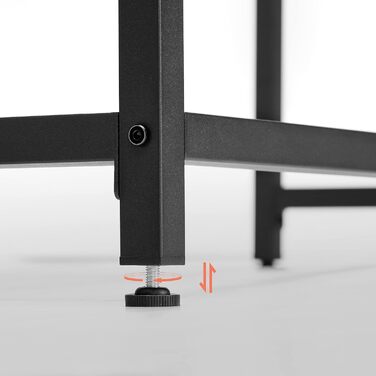 Стіл VASAGLE, комп&39ютерний стіл, офісний стіл, 80 x 50 x 76 см, для кабінету, спальні, вітальні, вінтажний коричневий-чорний LWD038B01V1 80 x 50 см Вінтажний коричневий чорний