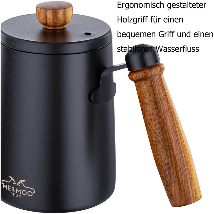 Кавник 600 мл гусяча шия кавовий чайник крапельний кавник перелити кавоварка чайник чайник гусяча шия носик для 1 2 чашок ручне за