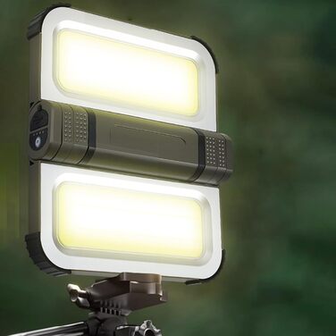 Світлодіодні кемпінгові ліхтарі, водонепроникні акумуляторні магнітні сонячні вуличні ліхтарі для походів, піших прогулянок, нічної риболовлі, прогулянок, роботи