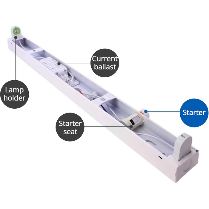 ТОКІШЕ 12 шт. Пускач люмінесцентних ламп ФС-У 4-65 Вт 220В-240В, пускач для люмінесцентних ламп, для індивідуального перемикання люмінесцентних ламп