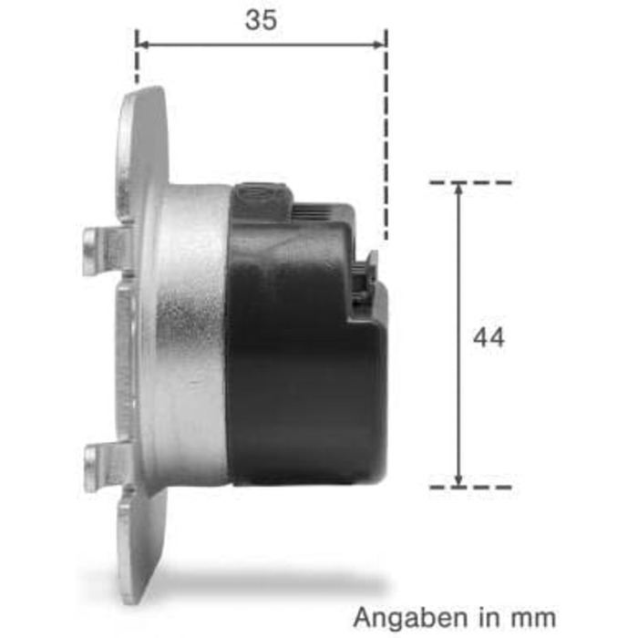 Світлодіодний світильник для сходів LongLife 230 В Сходинка Квадрат Білий - Нижня частина Колір світла Теплий білий 3000K 1,5 Вт О