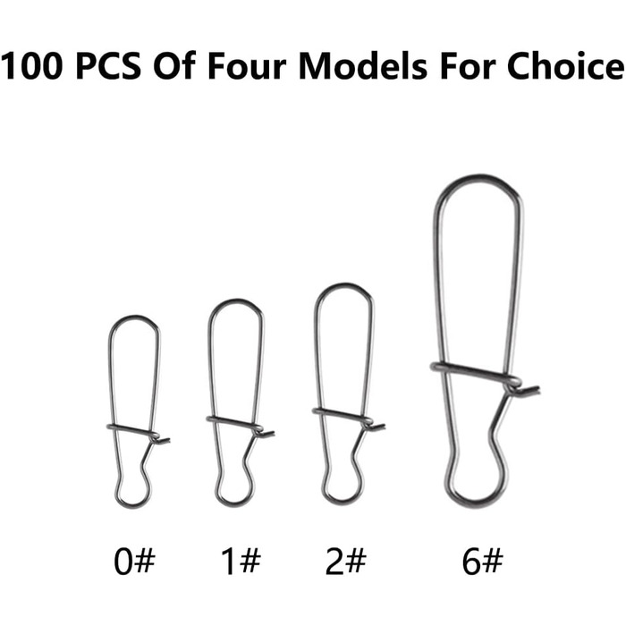 Рибальські кліпси, застібки, аксесуари для лову форелі, карабін для лову форелі, застібки, ложки, карабін для лову форелі, вертлюги та зєднувачі волосіні, 0/1/2/6, 100/400 шт.