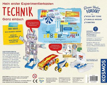 Мій перший набір для експериментів Технологія - такі прості, грайливі експерименти для маленьких дослідників, набір для експериментів для дітей 5-8 років STK, 602291