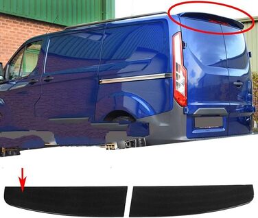 Автомобільний задній спойлер для Ford Transit Custom 2012-2019, ABS Спойлер на даху Спойлер багажника Аксесуари для перетворення губи крила заднього крила