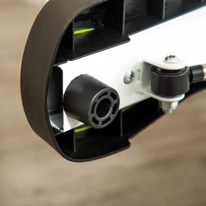 Степер HOMCOM Fitness Swing з РК-екраном та ручкою, домашній тренажер до 100 кг, сталь ABS, 55 x 44 x 108 см, зеленийчорний