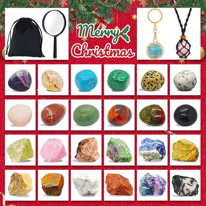 Адвент-календар modun 2025 Самоцвіти та мінерали, для колекціонерів