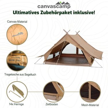 Намет Altai на 3 особи Панорамний намет для глемпінгу з оглядом 270 Ідеальний намет для кемпінгу на свіжому повітрі для фестивалів, намет для глемпінгу та хребта, водонепроникний намет на 3 особи Розкішний намет Намет для кемпінгу