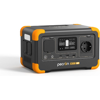 Портативна електростанція pecron E300LFP, сонячний генератор на LiFePO4 акумуляторі ємністю 288 Втгод, виходи CA 600 Вт, генератор живлення для подорожей/кемпінгу/відпочинку на природі/екстрених ситуацій