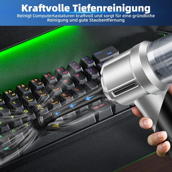 Стьобаний північний ручний пилосос, акумуляторний ручний пилосос, складаний автомобільний пилосос 3 в 1, міні-пилосос з безщіткови