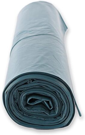 Сміттєві пакети Franz Mensch HygoClean Eco, 120 л, сині, 250 шт. LDPE, у рулоні, сміттєві пакети, довжина 110 см x ширина 70 см, сміттєвий пакет на 120 літрів, надзвичайно міцний